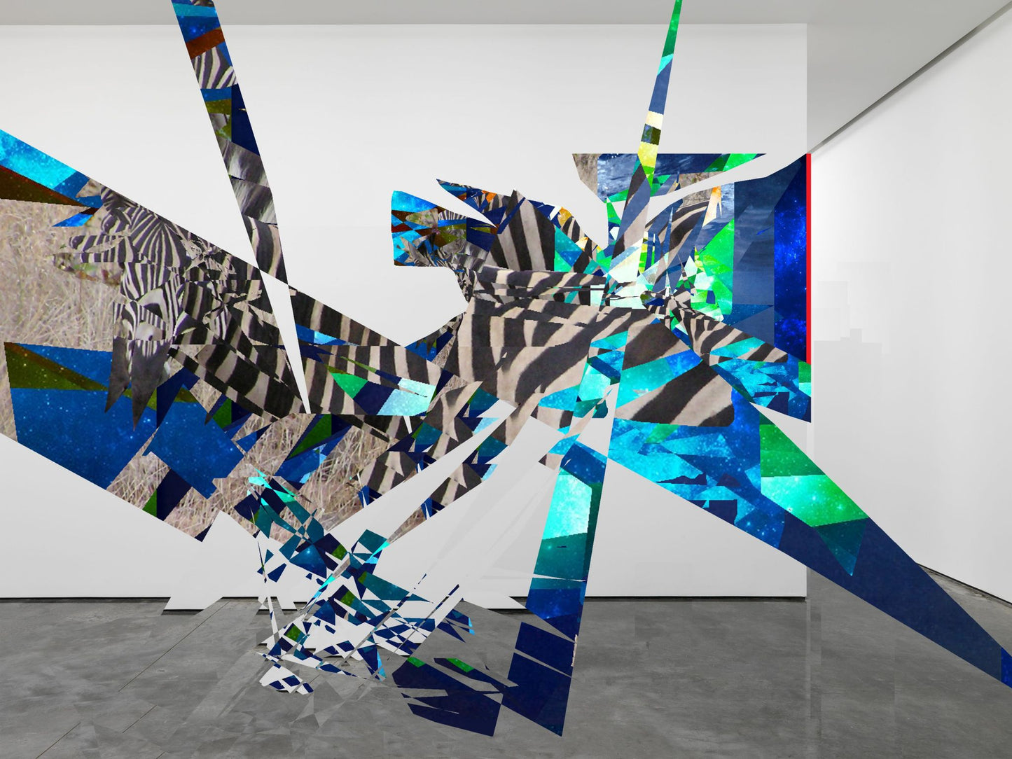 Just tell her u love her - digitale Collage auf Übermalung (2014) - 120cm x 100cm