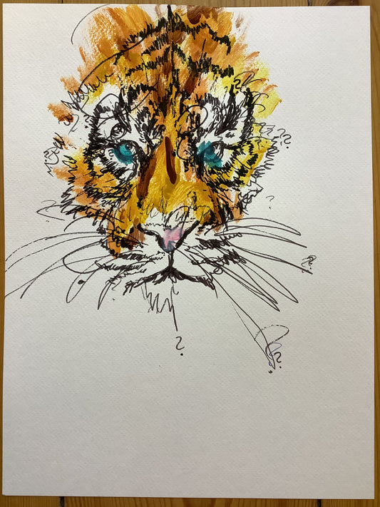 2023 Tiger Nr.5 - 32cm x 24cm