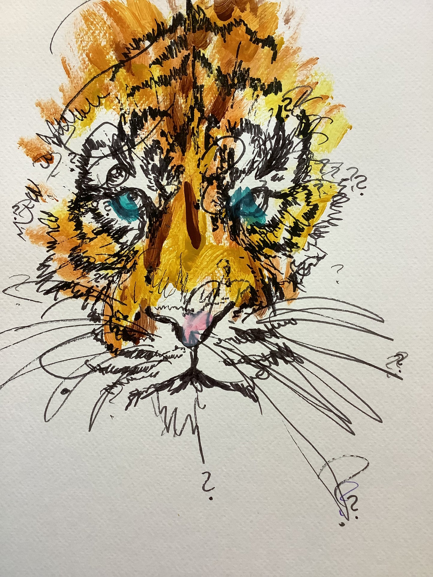 2023 Tiger Nr.5 - 32cm x 24cm