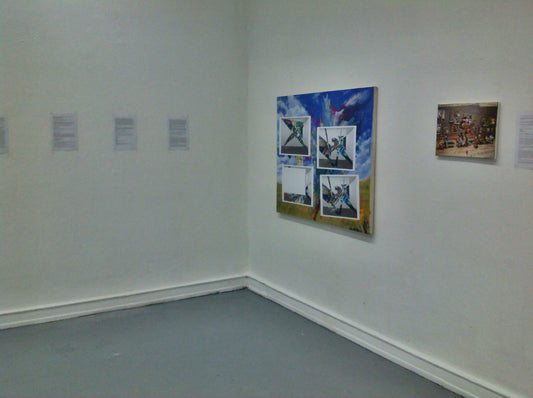 Just tell her u love her - digitale Collage auf Übermalung (2014) - 120cm x 100cm