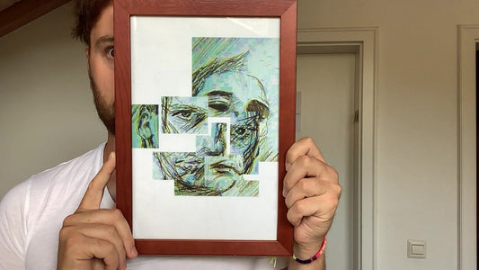 Selbstportrait 2010 (Cut Up) - 33cm x 23cm