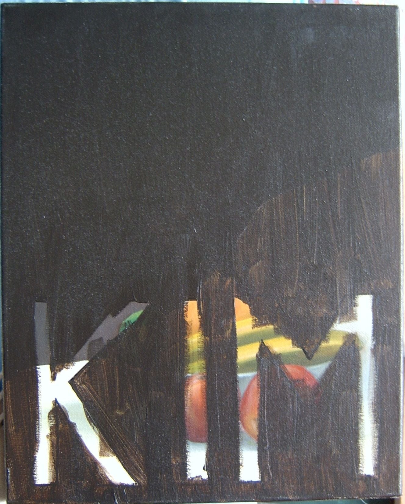 KIM (Übermalung), 2015 - 50cm x 40cm