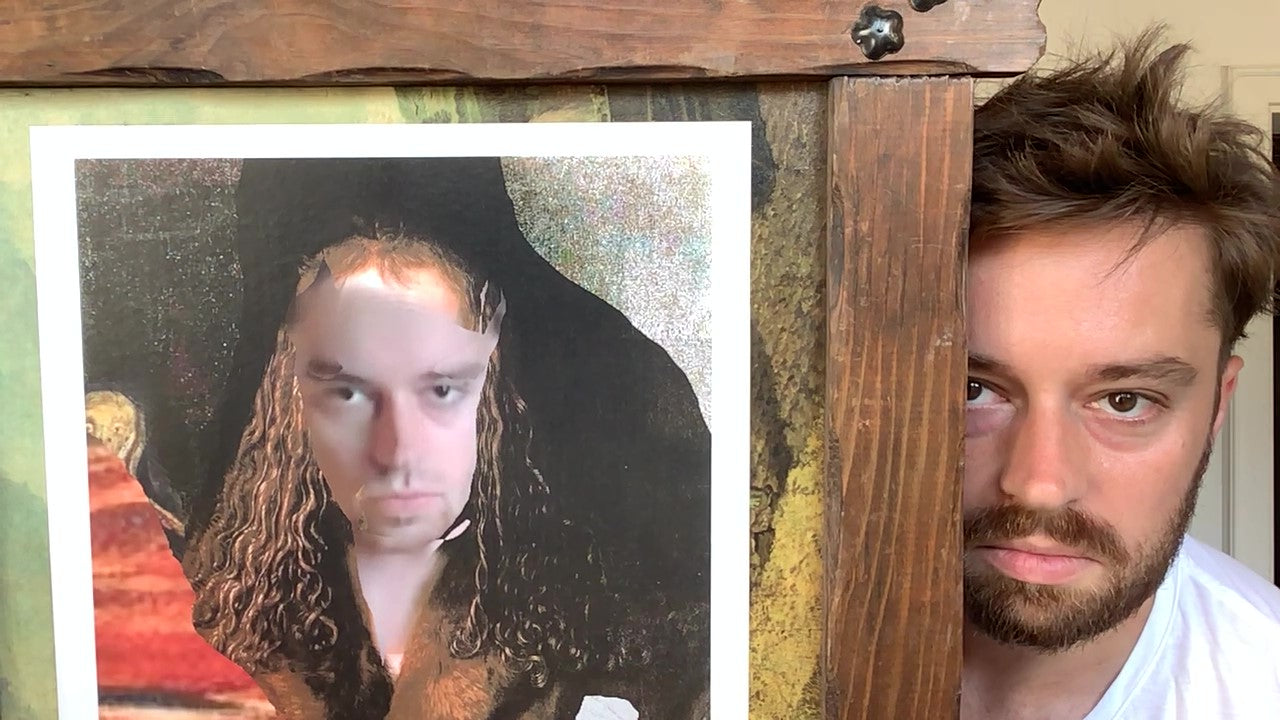 Selbstportrait mit Schrei und Elefantenfuß, 2014 - 60cm x 50cm
