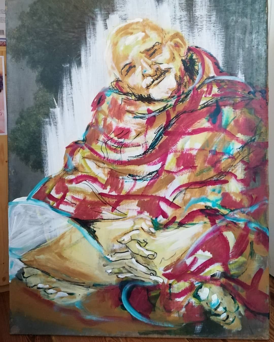Neem Karoli Baba (Maharajji), 2020 - 85cm x 63cm