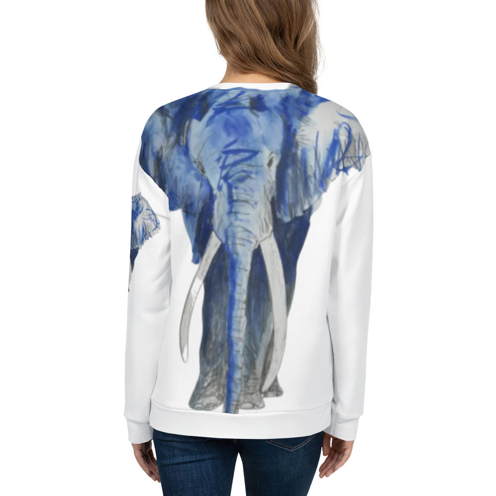 Unisex-Allover-Pullover Eli Blue