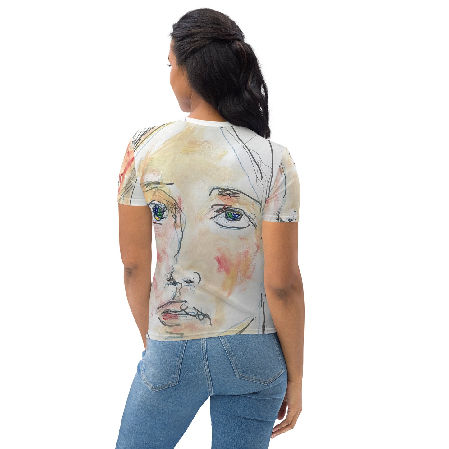 Damen-Allover-T-Shirt