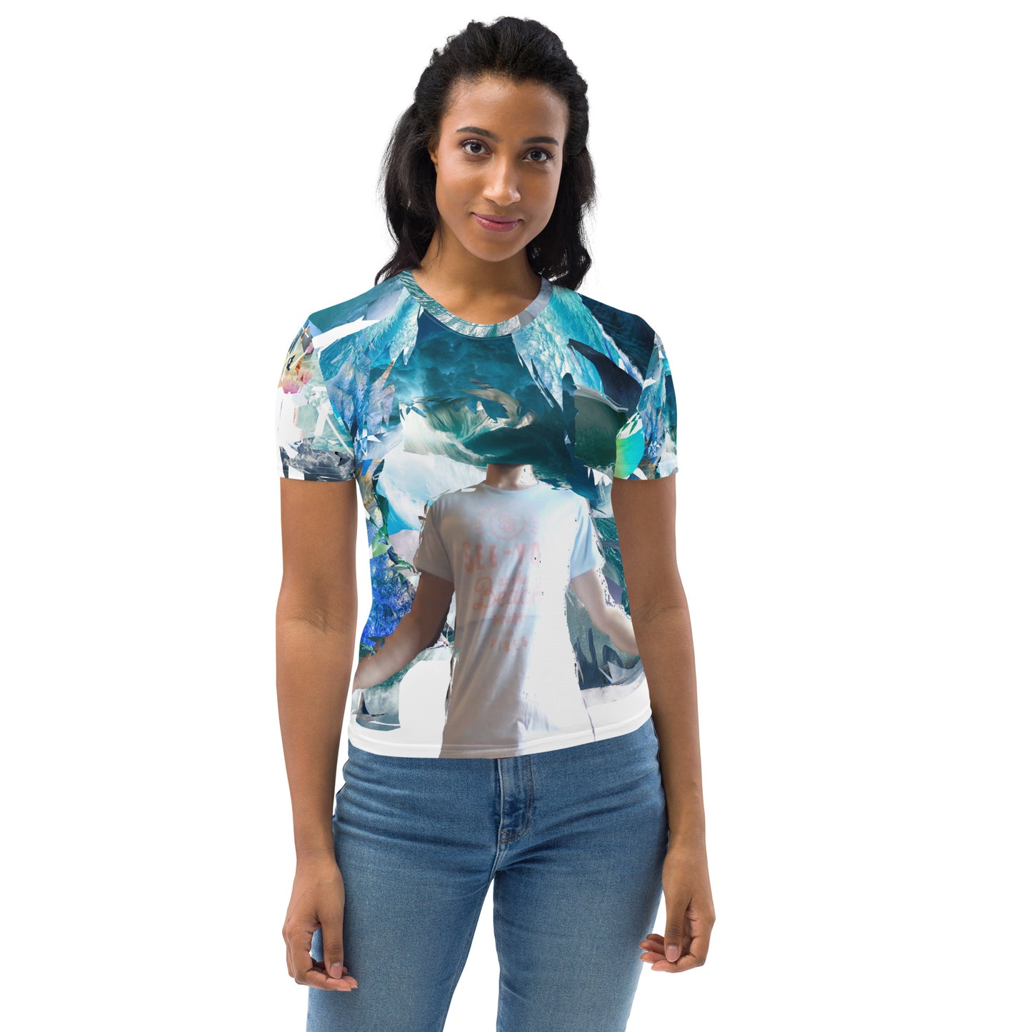 Damen-Allover-T-Shirt
