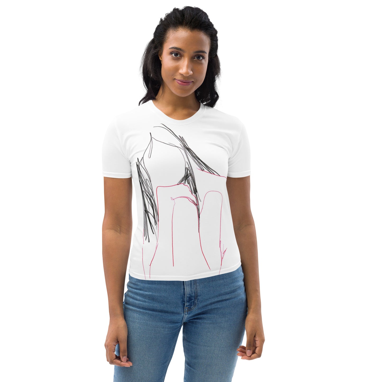 Damen-Allover-T-Shirt