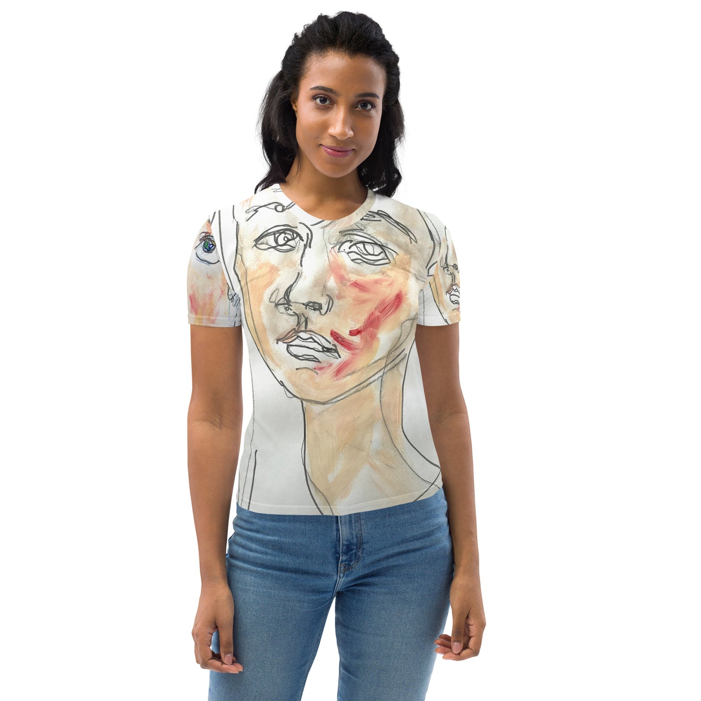 Damen-Allover-T-Shirt