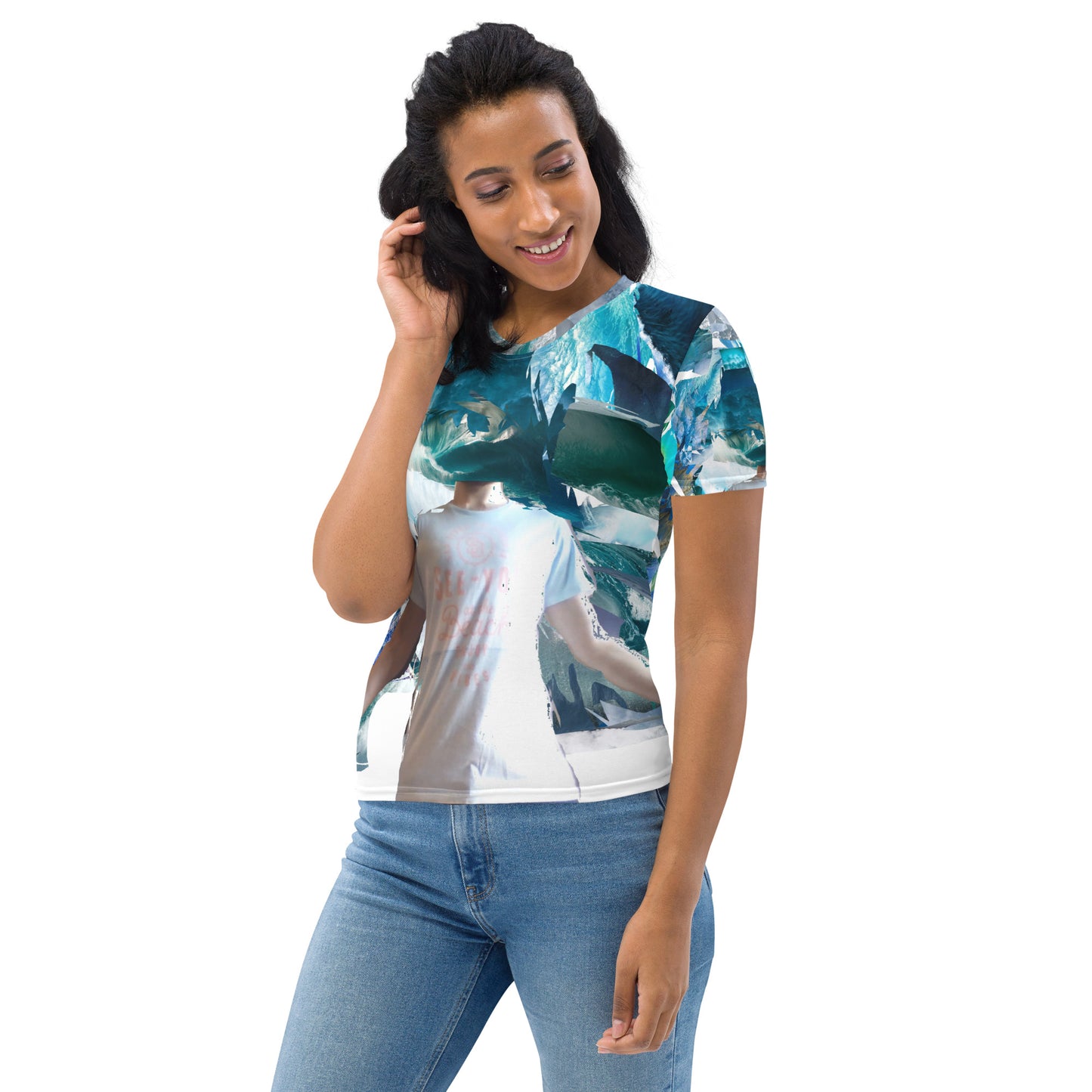 Damen-Allover-T-Shirt