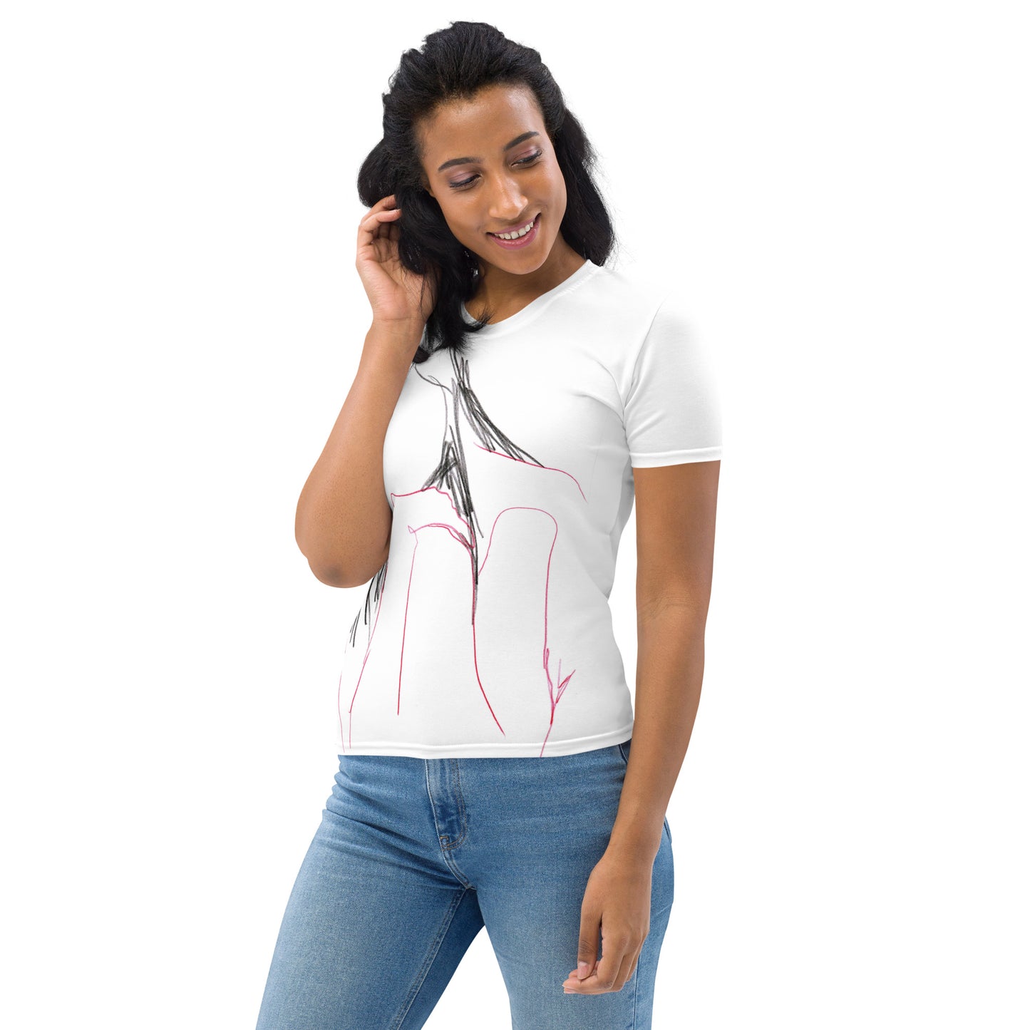 Damen-Allover-T-Shirt