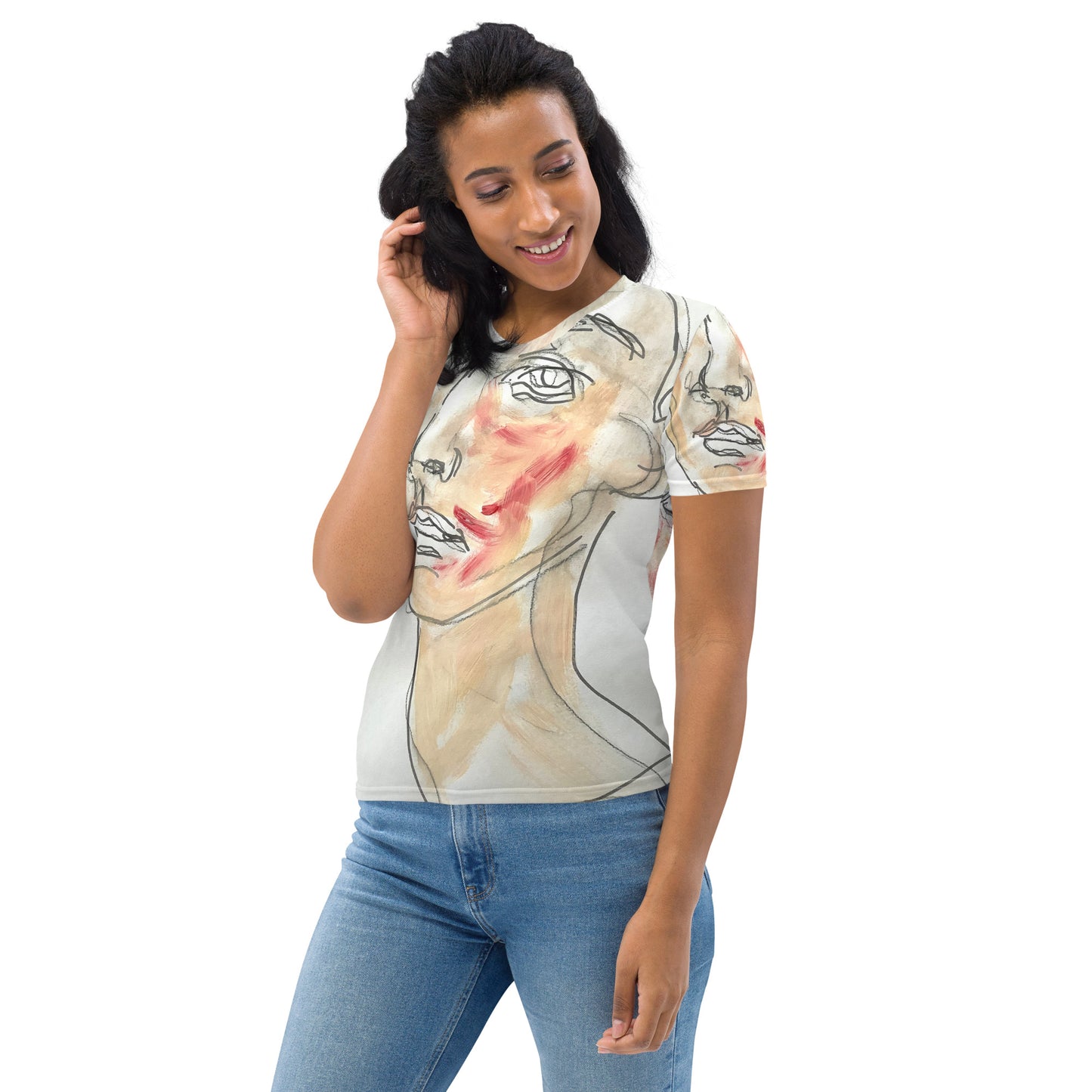 Damen-Allover-T-Shirt