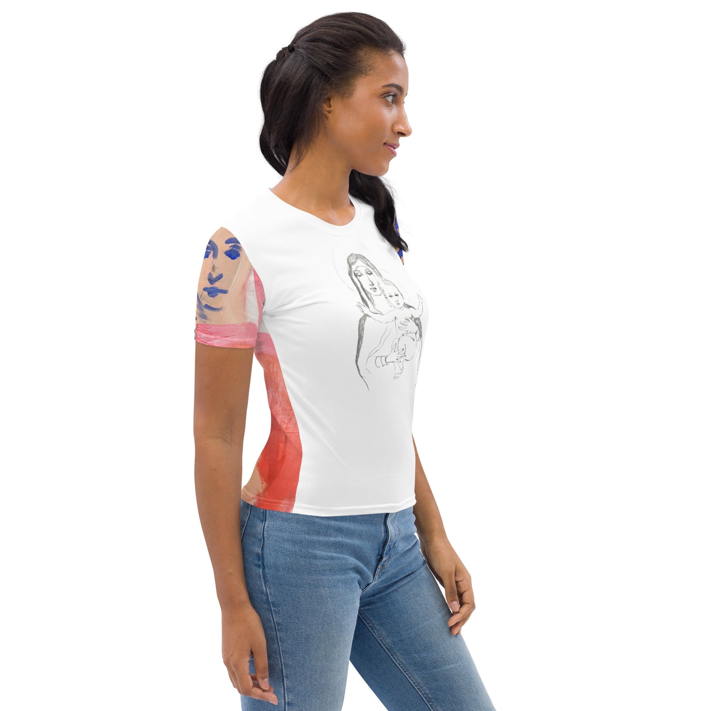Damen-Allover-T-Shirt