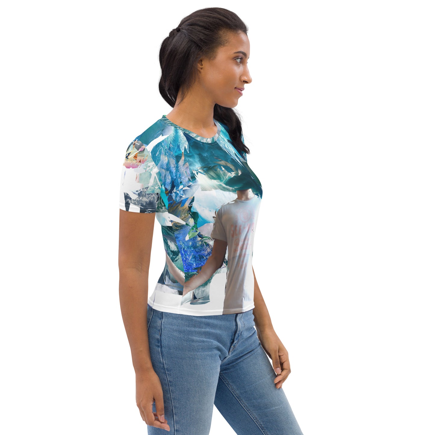 Damen-Allover-T-Shirt
