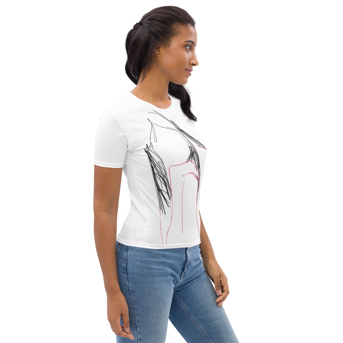 Damen-Allover-T-Shirt