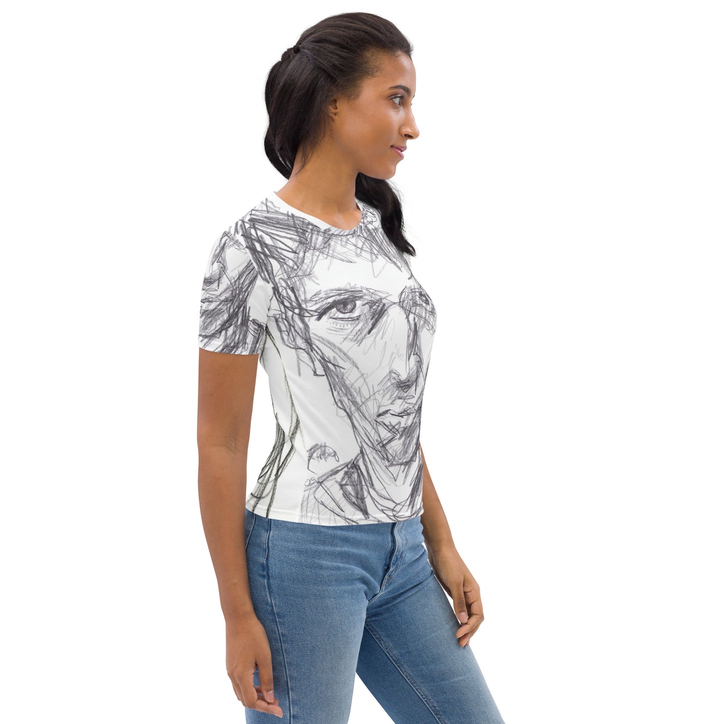 Damen-Allover-T-Shirt