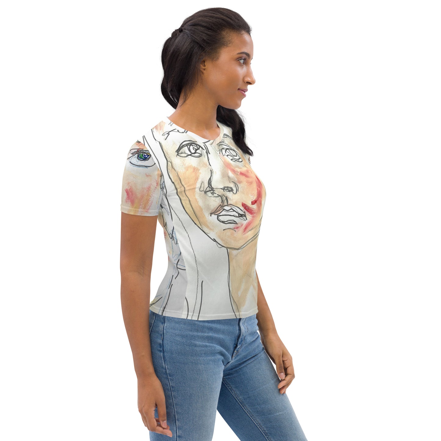Damen-Allover-T-Shirt