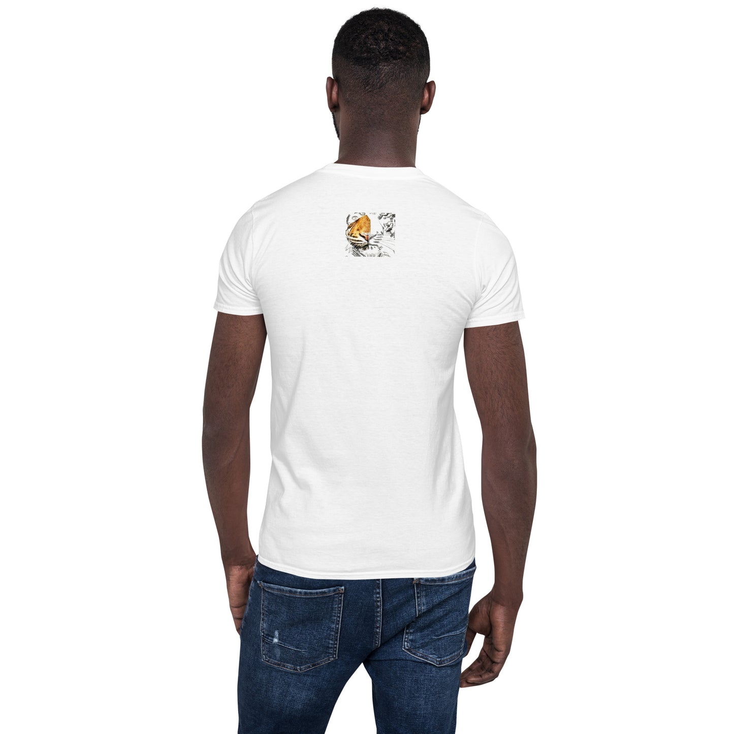 Unisex-T-Shirt hässlicher digitaler Tiger