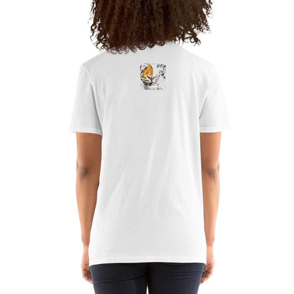 Unisex-T-Shirt hässlicher digitaler Tiger
