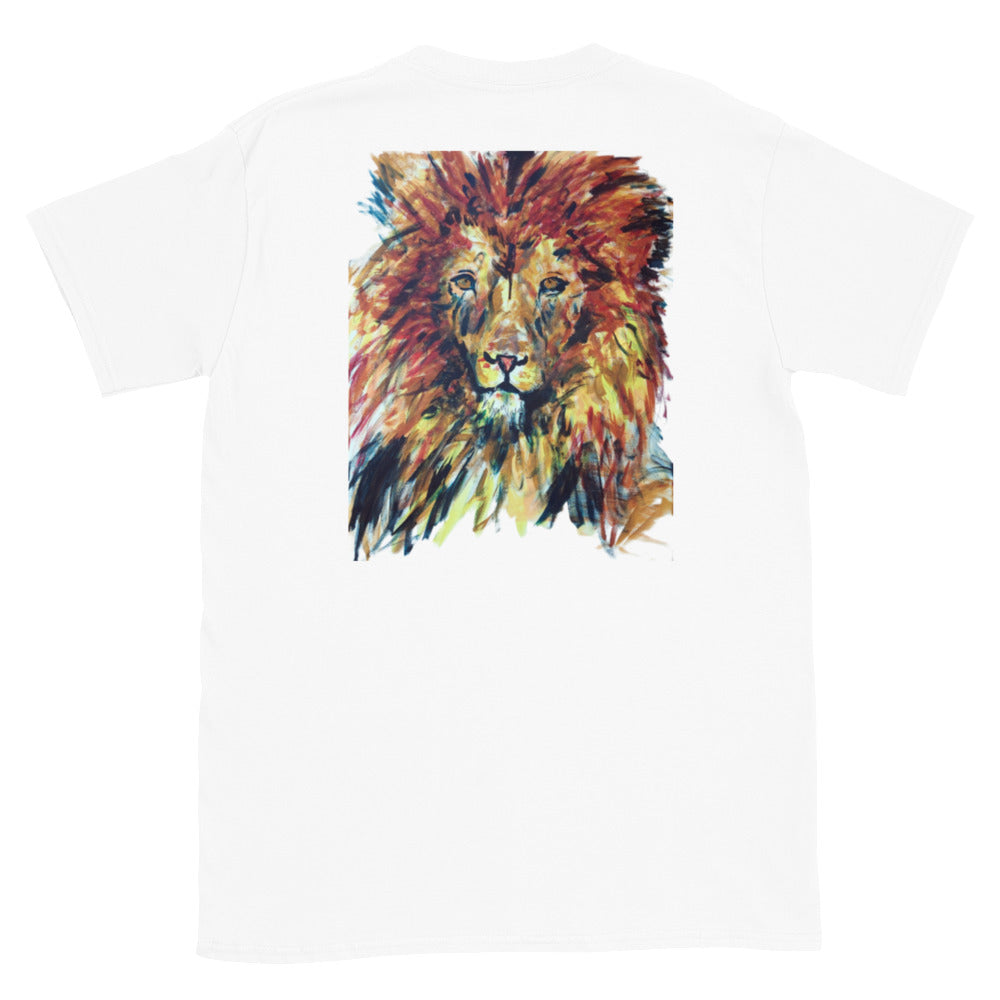 Unisex-T-Shirt, vorne bestickt, hinten bedruckt