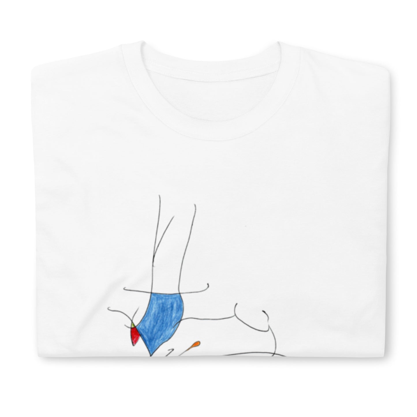 Unisex-T-Shirt bunte Porno-Zeichnung 2013