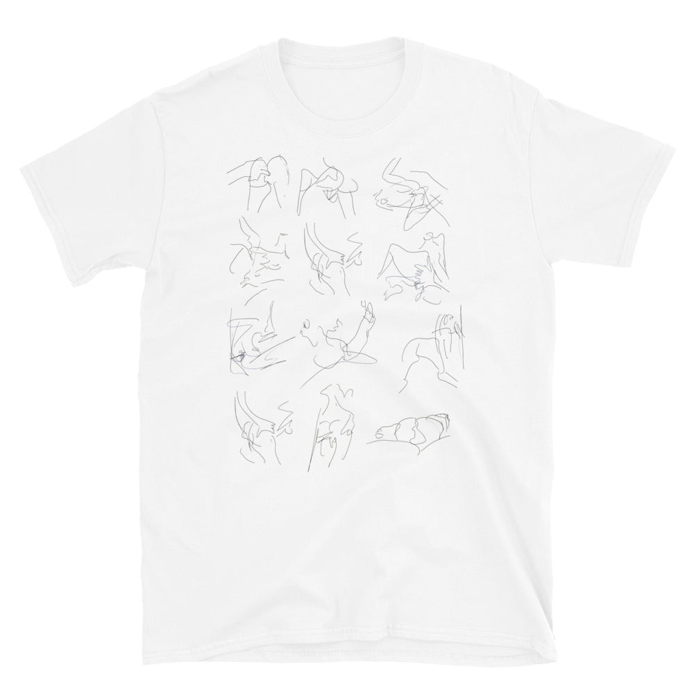 Unisex-T-Shirt Porno-Zeichnungen 2013-2