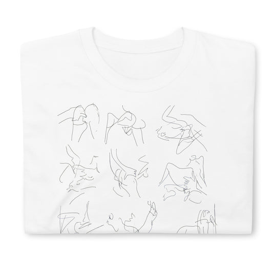 Unisex-T-Shirt Porno-Zeichnungen 2013-2