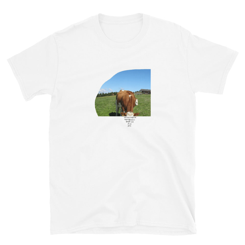 Unisex-T-Shirt Kuh auf Weide