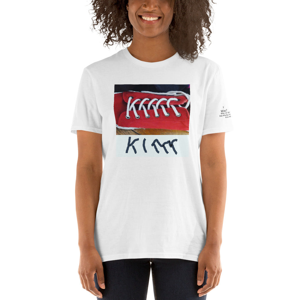 Unisex-T-Shirt Kim Schnürsenkel