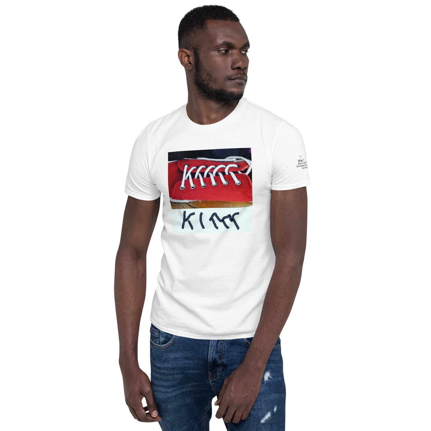 Unisex-T-Shirt Kim Schnürsenkel