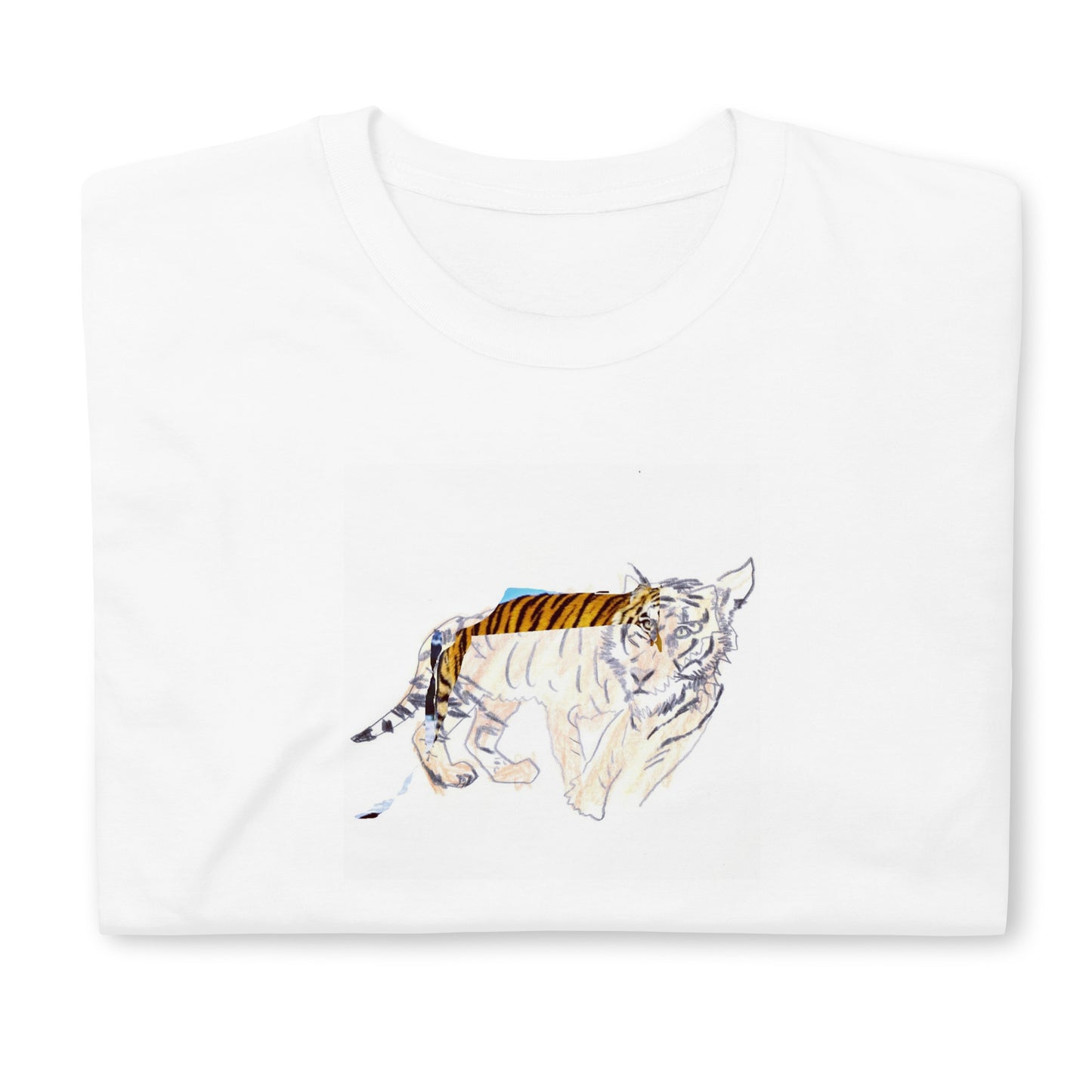 Unisex-T-Shirt hässlicher digitaler Tiger
