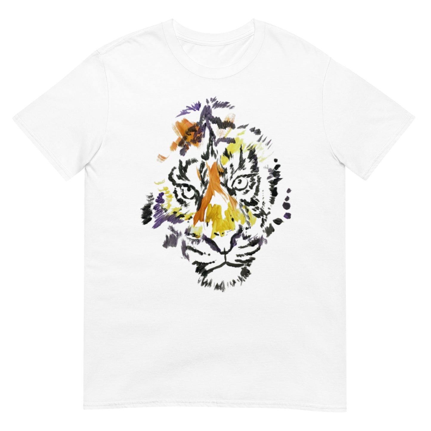 Unisex-T-Shirt Tiger mit Marke