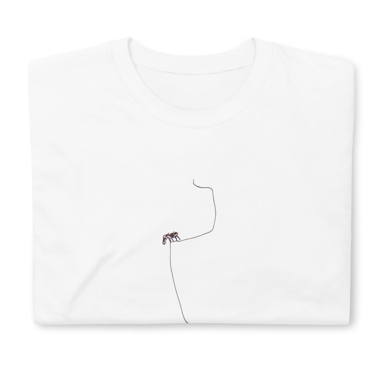 Unisex-T-Shirt Tier am Abgrund