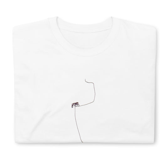 Unisex-T-Shirt Tier am Abgrund