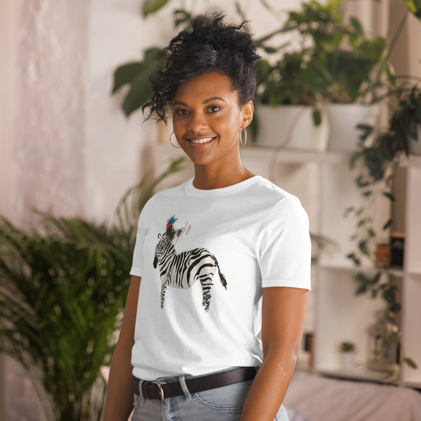 Unisex-T-Shirt Zebra