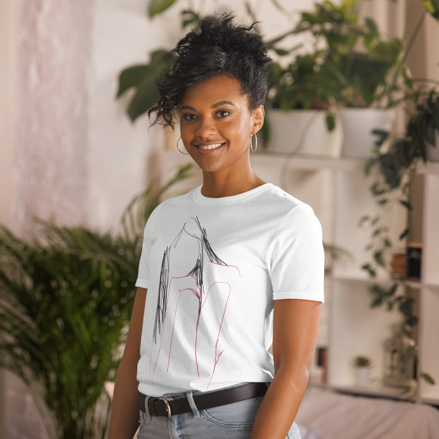 Unisex-T-Shirt Traurige