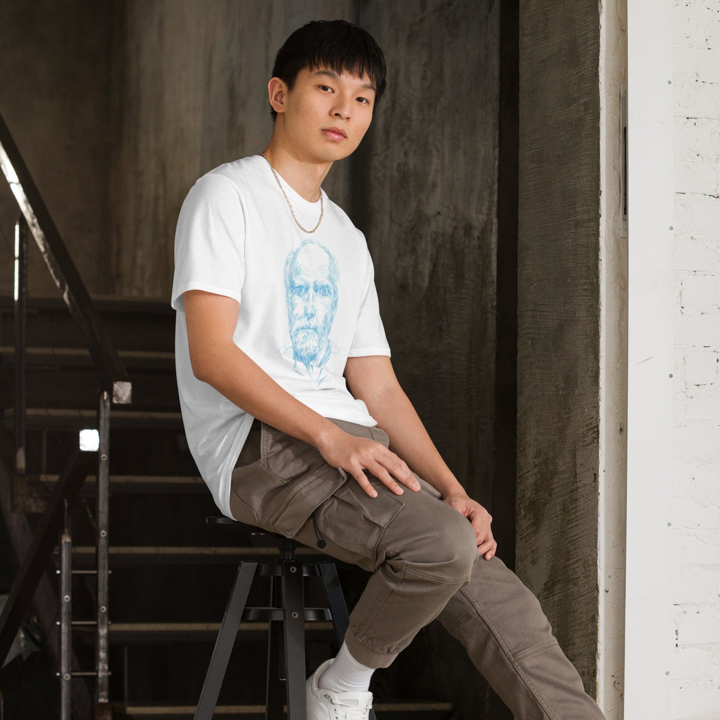 Unisex-T-Shirt Robert Adams blue