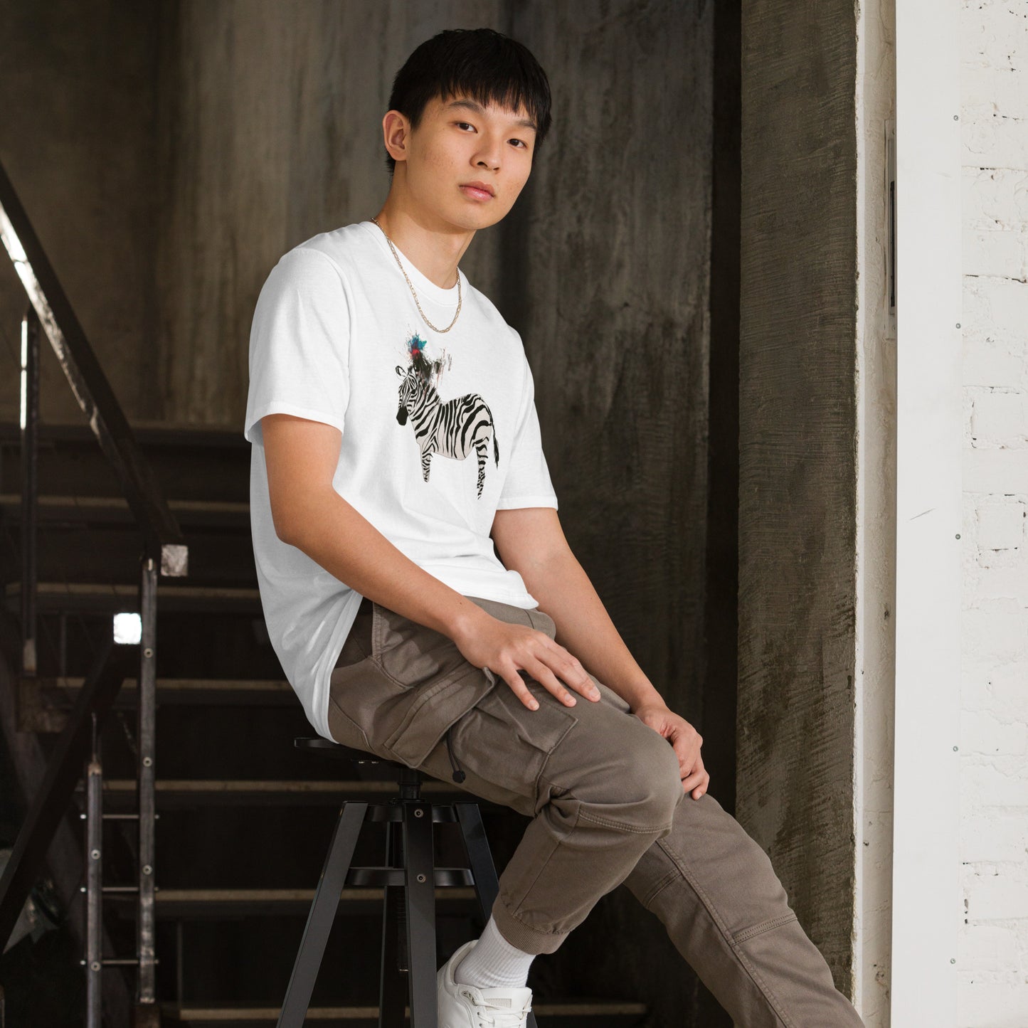 Unisex-T-Shirt Zebra