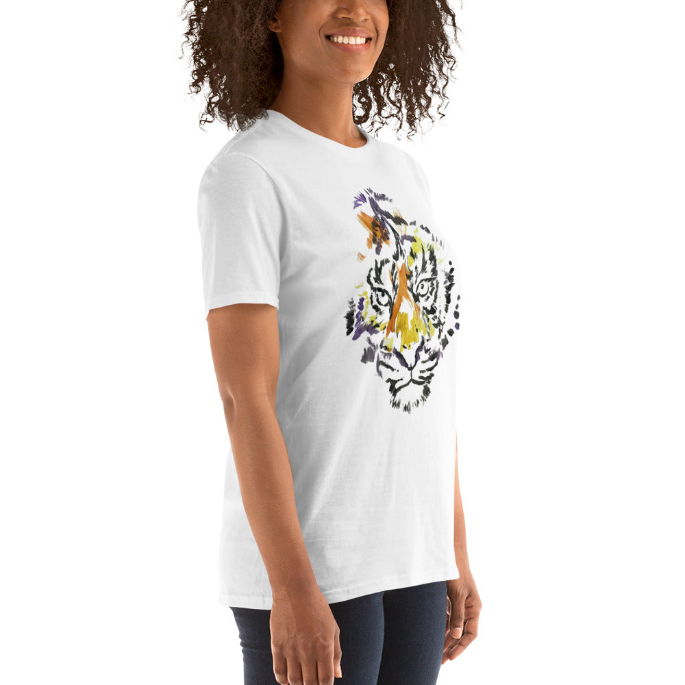 Unisex-T-Shirt Tiger mit Marke