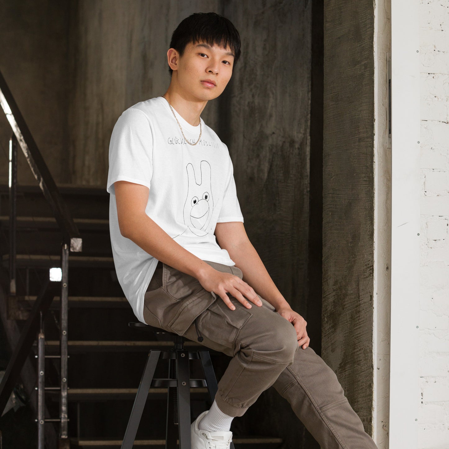 Unisex-T-Shirt glücklich Müsli