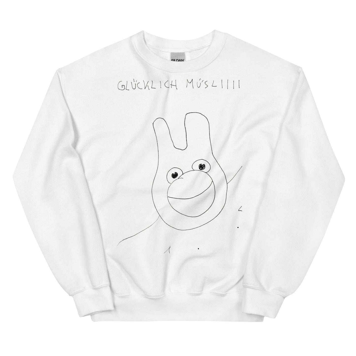 Unisex-Pullover glücklich Müslii