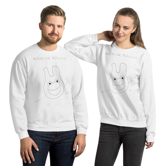 Unisex-Pullover glücklich Müslii