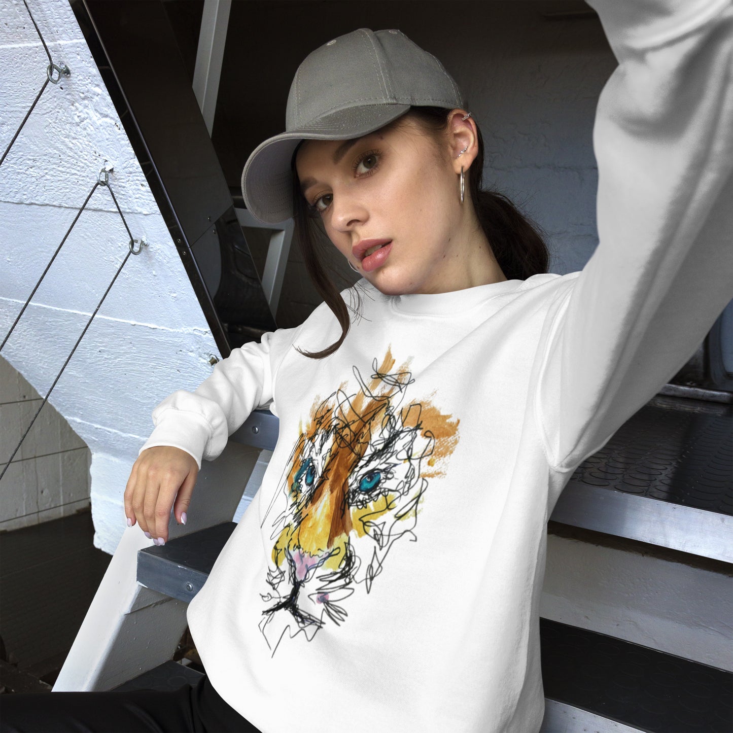 Unisex-Pullover Tiger