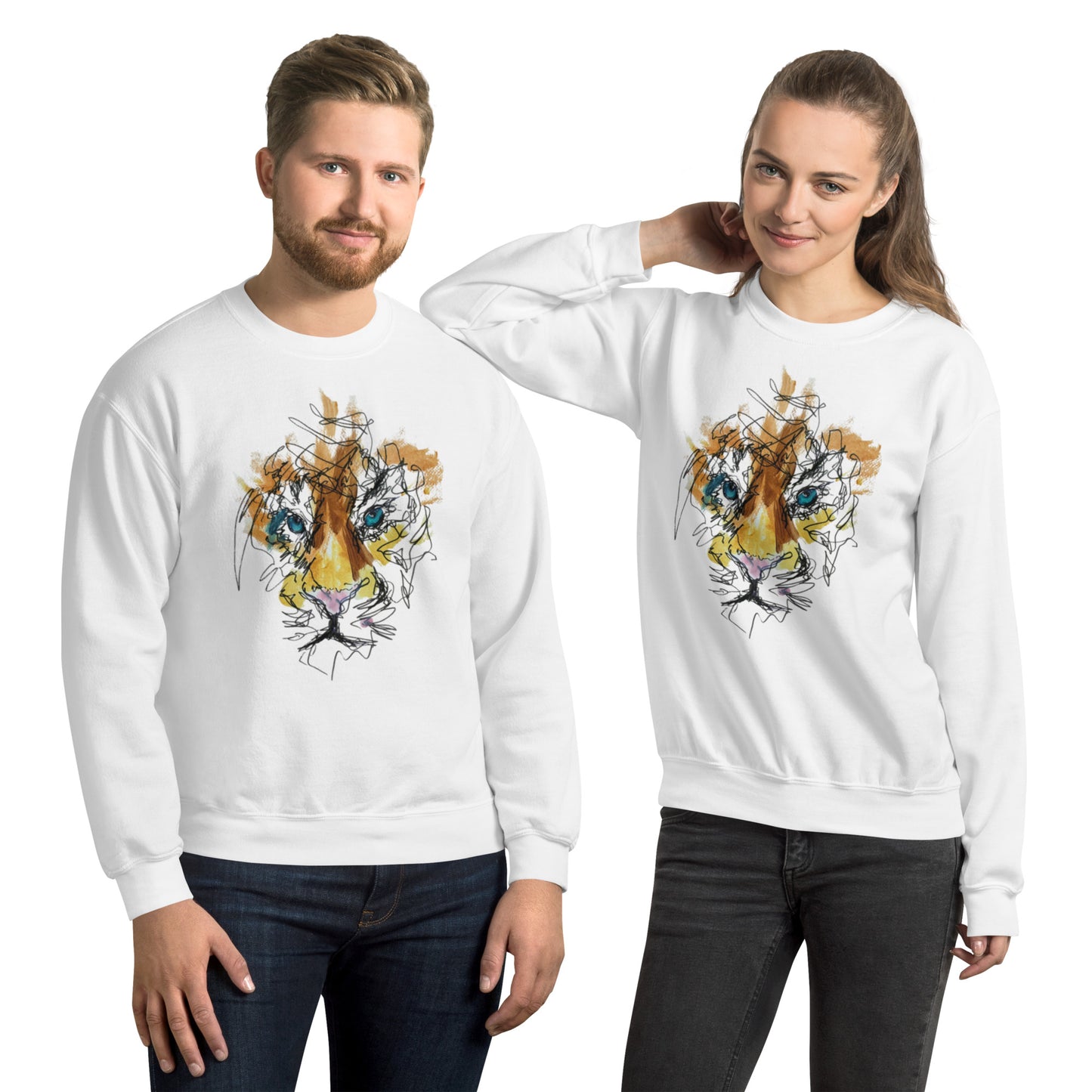 Unisex-Pullover Tiger