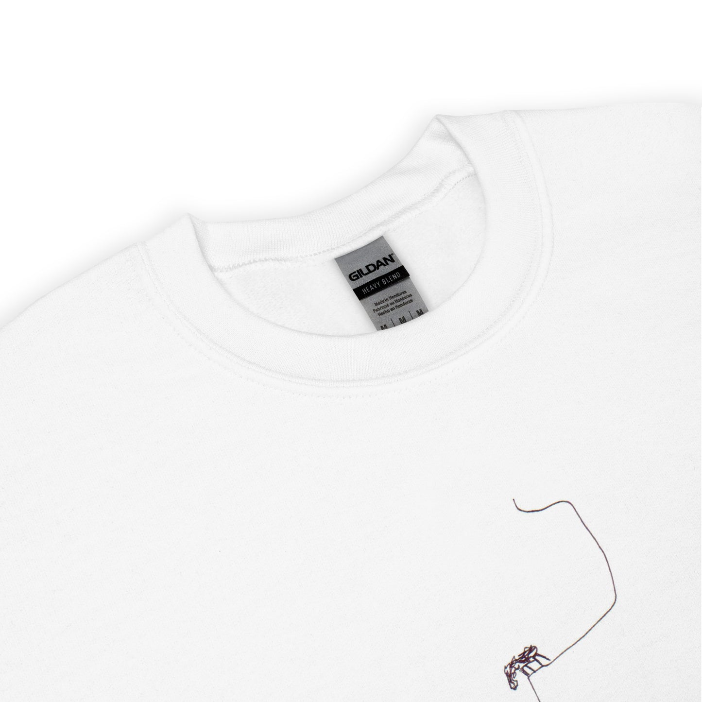 Unisex-Pullover Tier am Abgrund