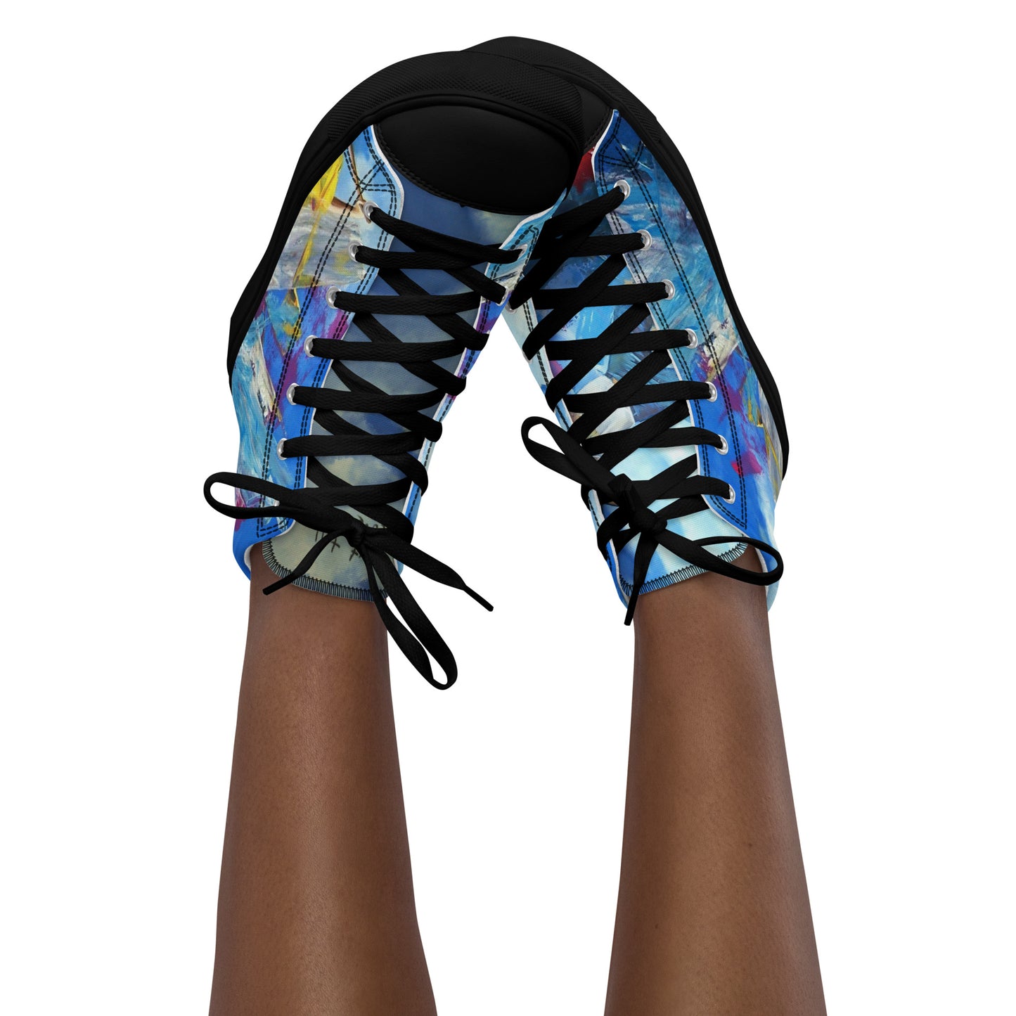 High-Top Leinenschuhe für Damen