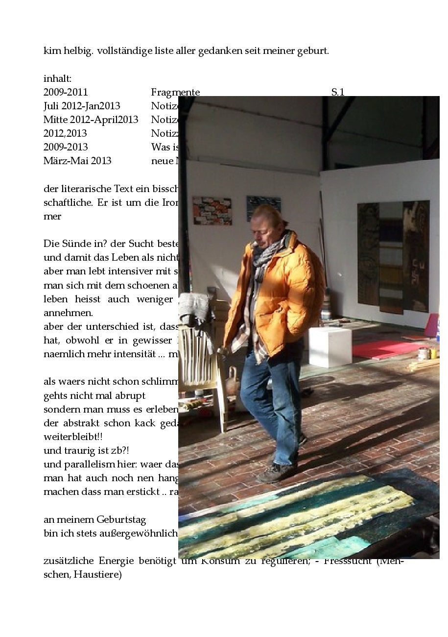 Vollständige Liste aller Gedanken seit meiner Geburt (2013)