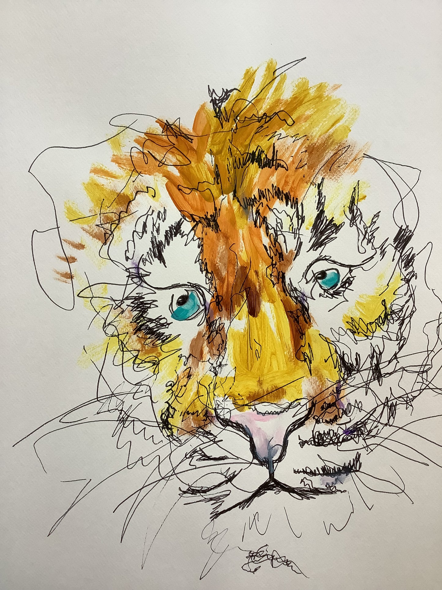 2023 Tiger 9 - 48cm x 36cm