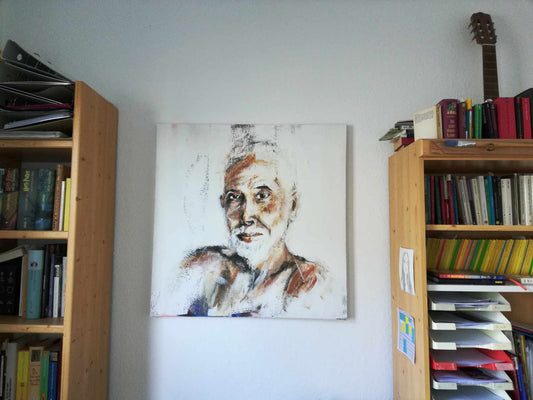 Ramana Maharshi, 2017 - 80cm x 80cm