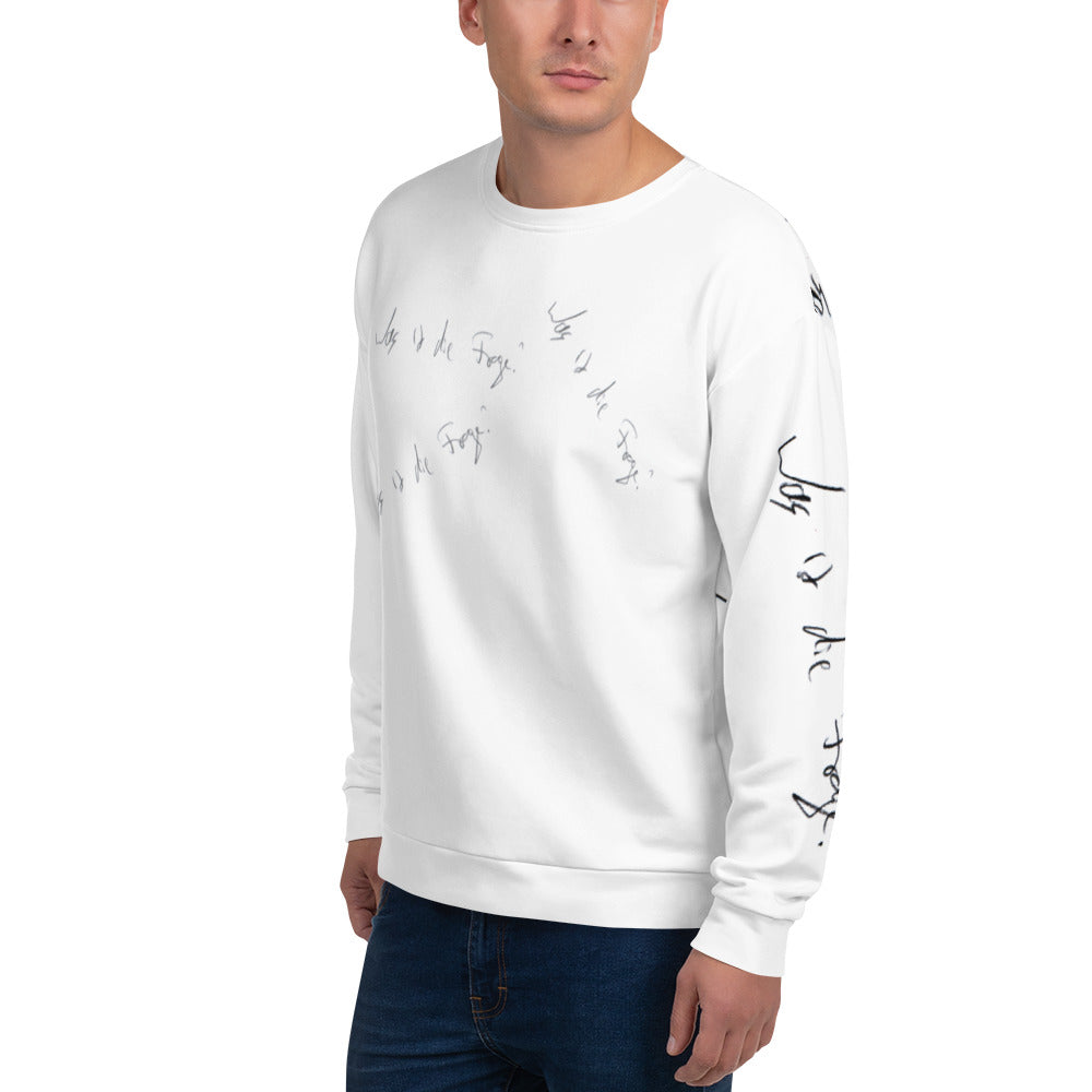 Unisex-Pullover 'Was ist die Frage?'